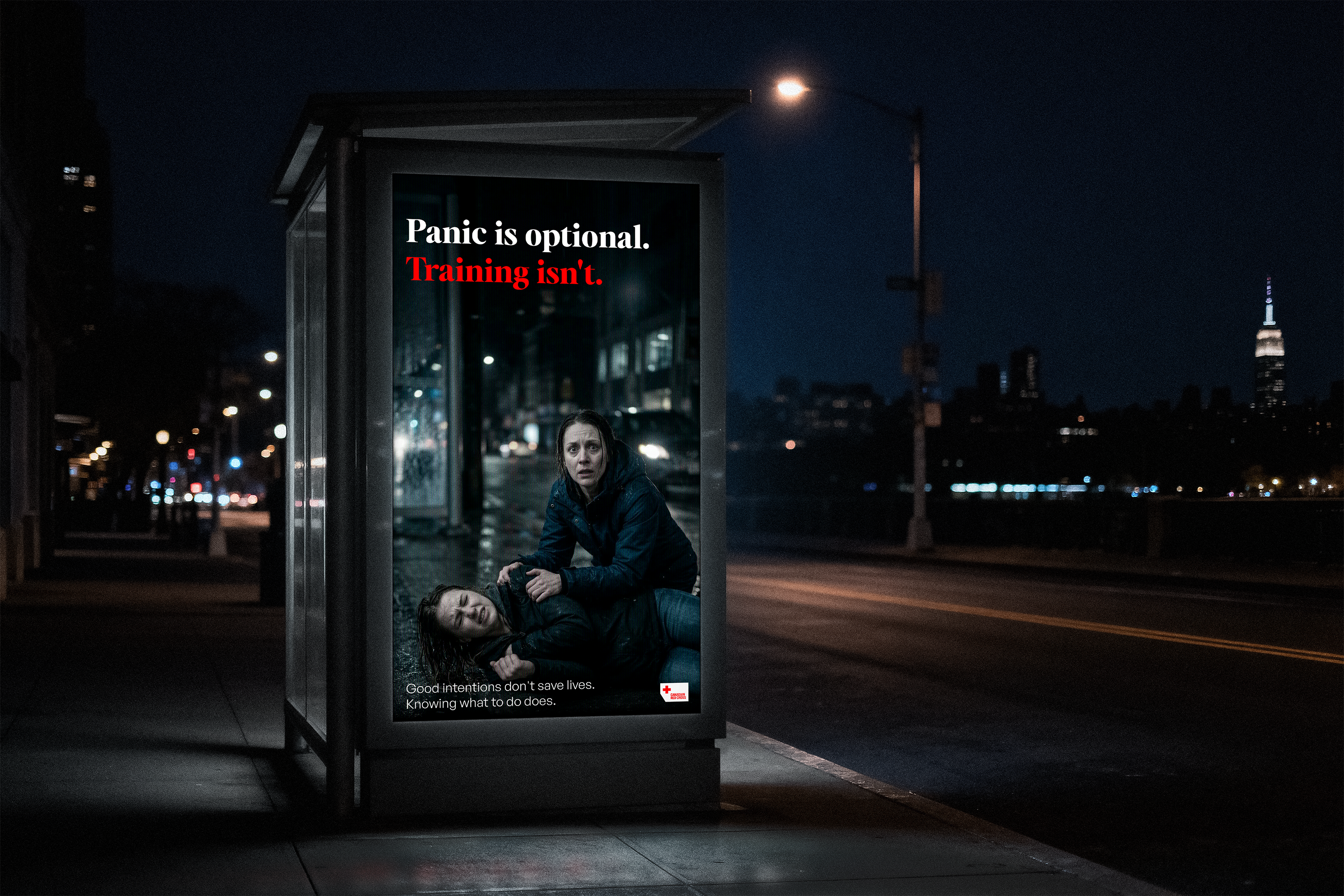 Canadian Red Cross – Direct Mail Card: He's been on the floor for 4 minutes.